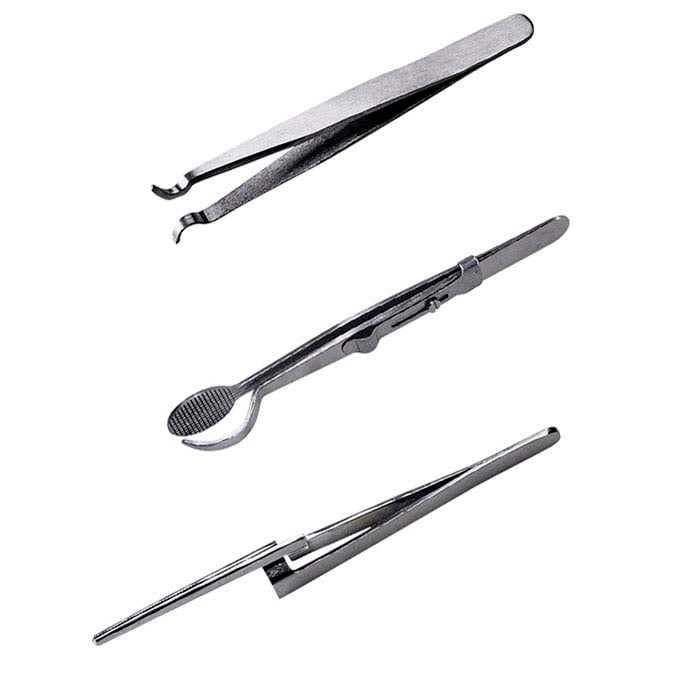 Soldering Tweezers Assortment, Set of 3