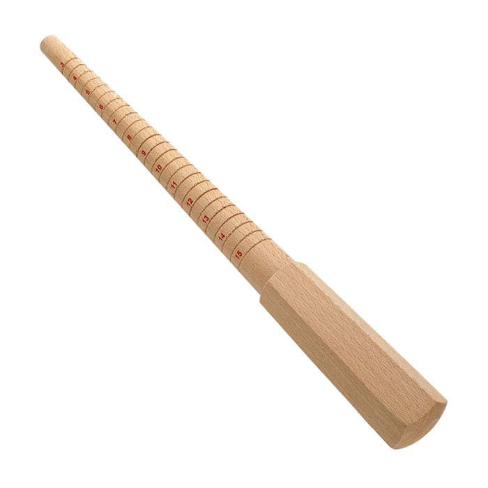 Hardwood Ring Stick, Sizes 3–15