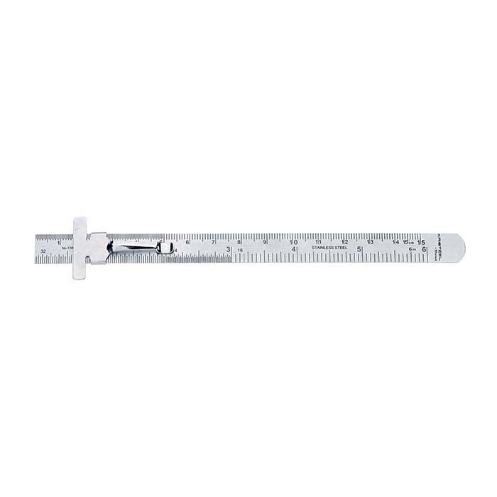 Steel Ruler with Depth Gauge