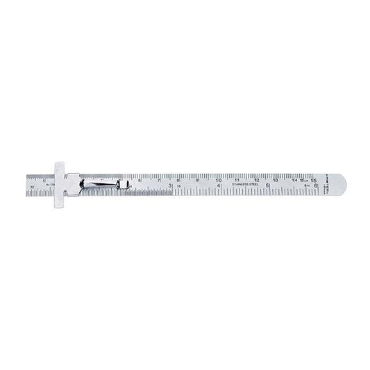 Steel Ruler with Depth Gauge