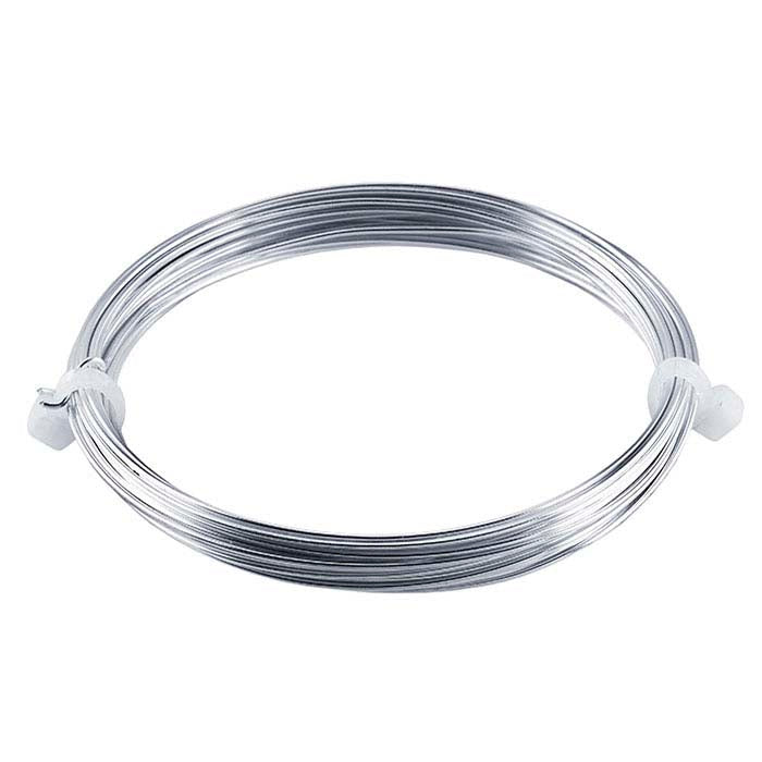 Beadalon® German-Style Silver-Plated 0.81mmmm Round Wire, 6-meter Coil