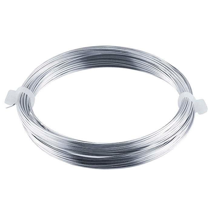 Beadalon® German-Style Silver-Plated 0.64mmmm Round Wire, 10-meter Coil