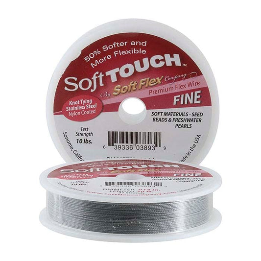 Soft Flex® Soft Touch 21-Strand Original Satin Silver Beading Wire