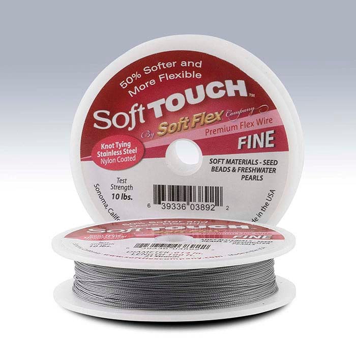 Soft Flex® Soft Touch 21-Strand Original Satin Silver Beading Wire