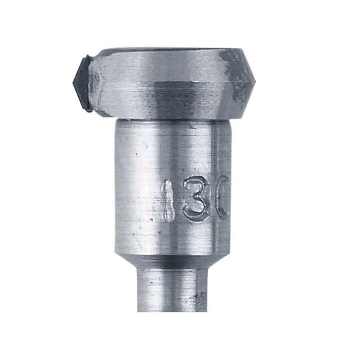 Volant d'inertie diamant en acier à tête de 1/4", 130°