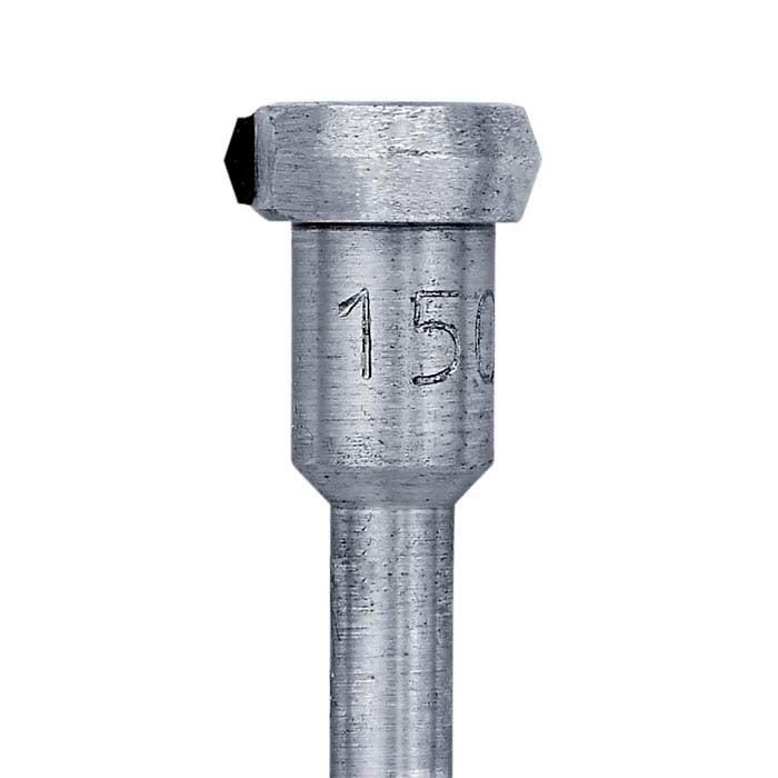 Volant d'inertie diamant en acier à tête de 1/4", 150°