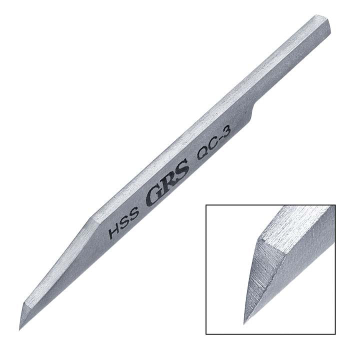 GRS® High-Speed Steel Quick-Change Onglette QC-3 Graver