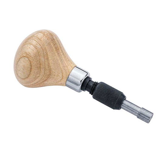 Wood Pear-Shaped Tool Handle with Chuck