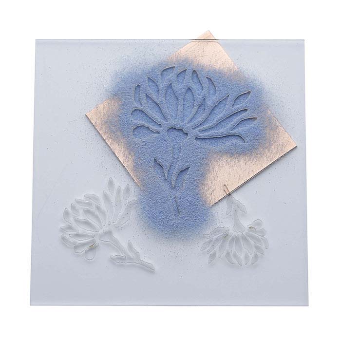 Acrylic "Reflections" Design Stencil Set for Enameling