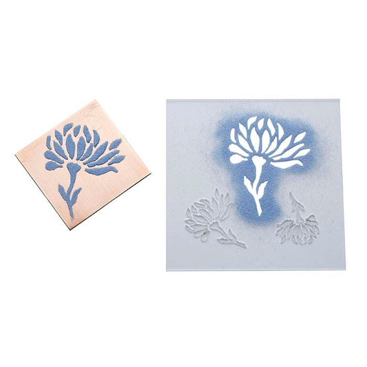 Acrylic "Reflections" Design Stencil Set for Enameling