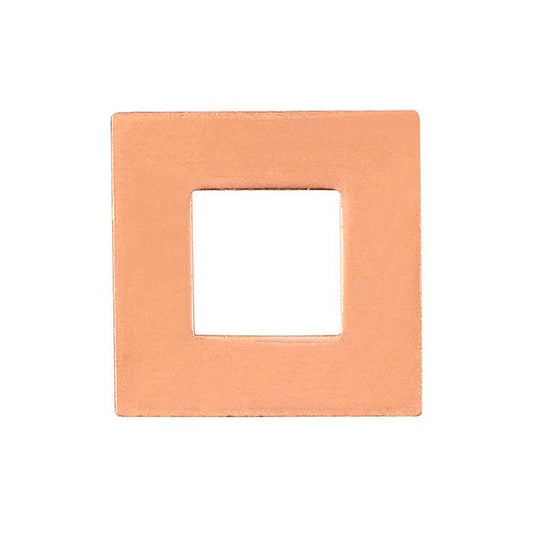 Copper 17.5mm Square Stamping, 1.02mm