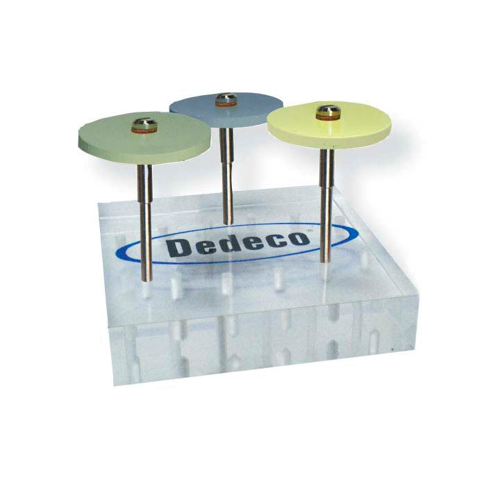 Dedeco® Mounted Diamond Flat-Edge Polishing Wheel Kit, 3-Piece