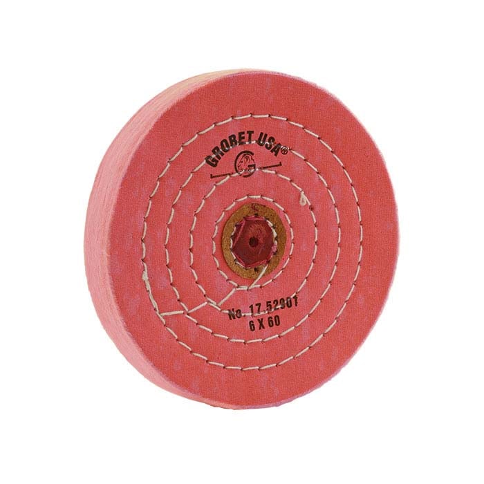 Orange Treated Muslin Buffing Wheels, 152.4mm x 60-Ply