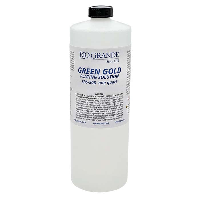 Midas Green Gold Plating Solution, Cyanide-Based