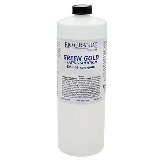 Midas Green Gold Plating Solution, Cyanide-Based