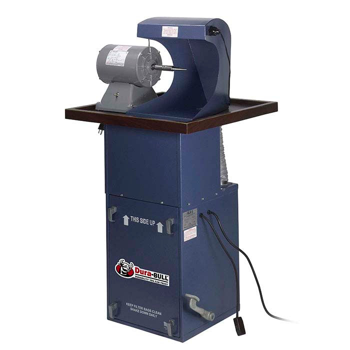 Dura-BULL® 1/2hk Pladsbesparende Poleringsenhed med Åben Hætte, 400 cfm