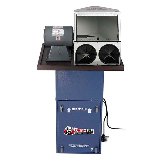Dura-BULL® 3/4hp Space-Saver Polishing Unit with Enclosed Hood, 400cfm