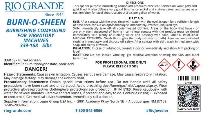 Burn-O-Sheen Powder Burnishing Compound