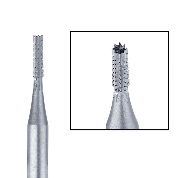 Busch® Tungsten Vanadium Cylinder Cross-Cut Bur