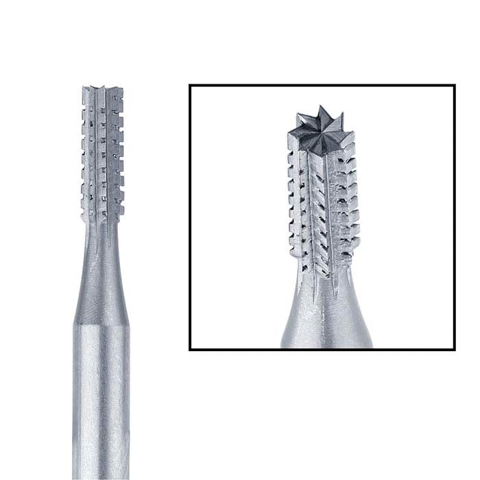 Busch® Tungsten Vanadium Cylinder Cross-Cut Bur