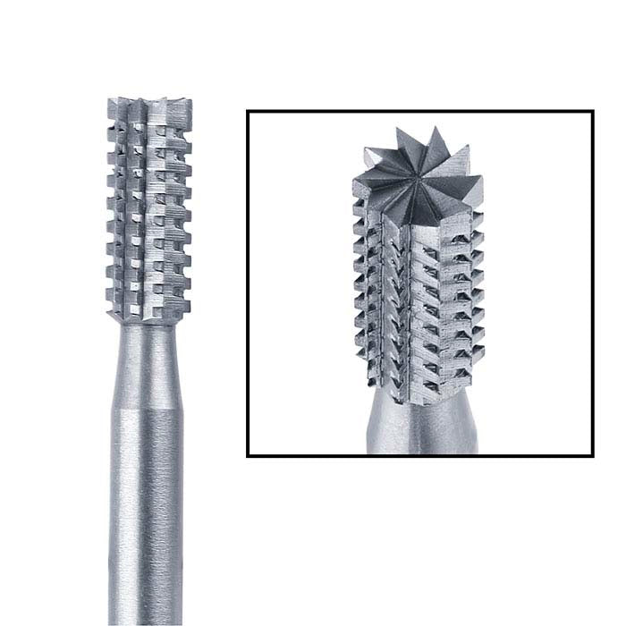Busch® Tungsten Vanadium Cylinder Cross-Cut Bur