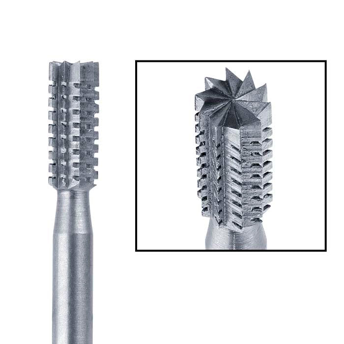 Busch® Tungsten Vanadium Cylinder Cross-Cut Bur
