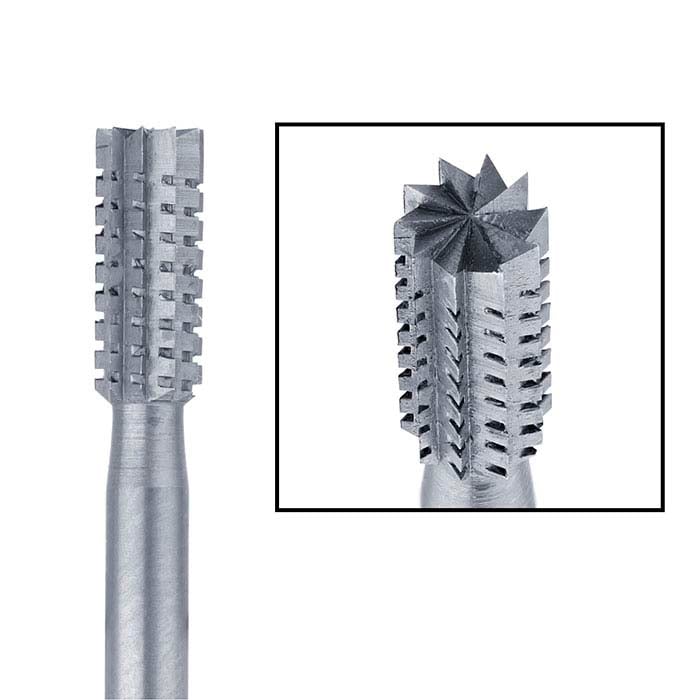Busch® Tungsten Vanadium Cylinder Cross-Cut Bur