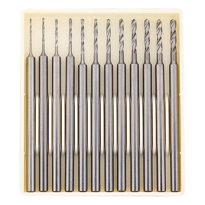 Busch® Tungsten Vanadium Twist Drill Set, 0.5–1.6mm
