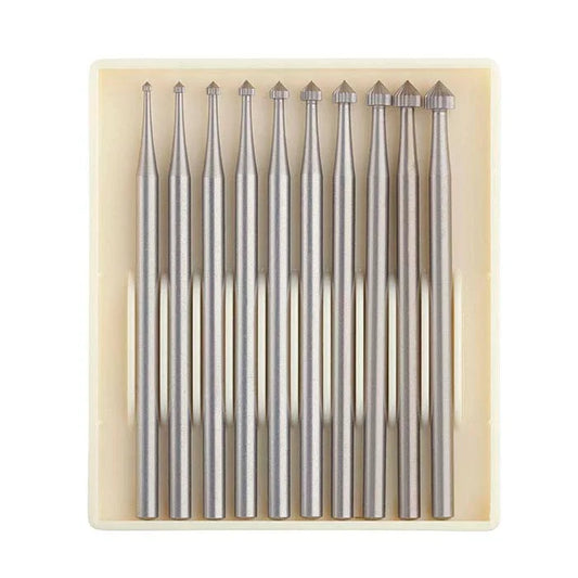 Busch® Tungsten Vanadium Stone-Setting Bur Set, 1.0–3.25mm