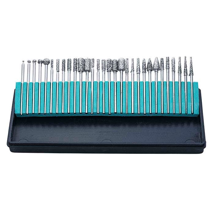 Diamond Bur Variety Set, 1–5mm, 46-Grit