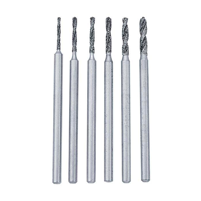 Diamond Twist Drills, Set of 6