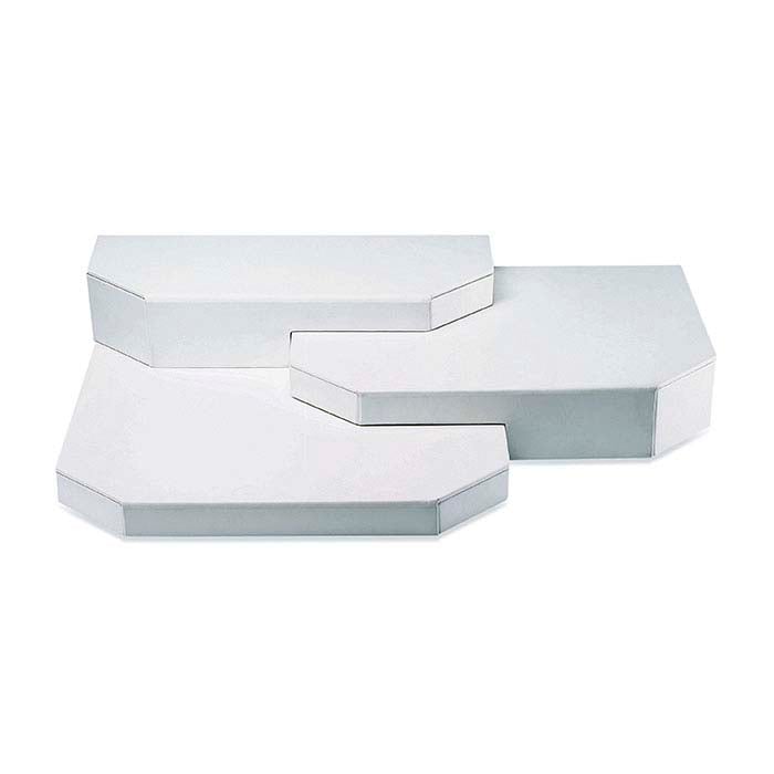 Faux Leather Three-Piece Riser Display Set