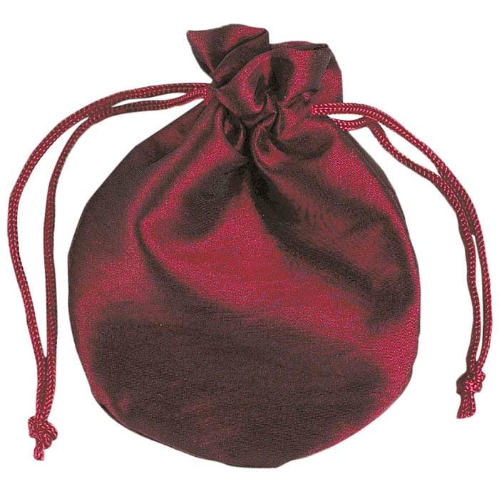 Satin-Weave Nylon 76.2mm x 101.6mm Round Pouch