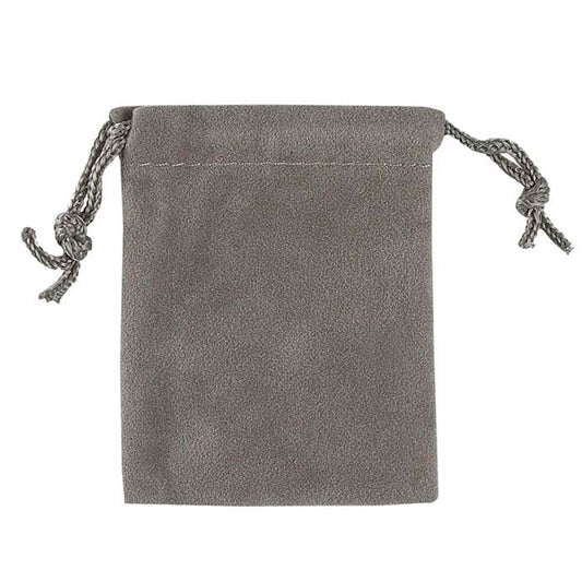 Samtgrauer Beutel, 50,8 mm x 63,5 mm