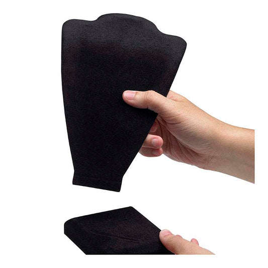 Deluxe Black Velvet Combination Necklace and Earring Bust Display