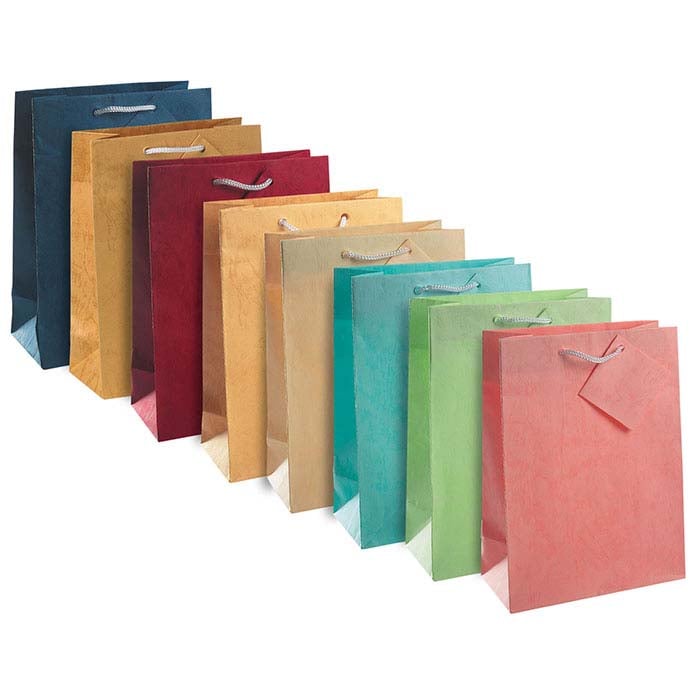 Textured Paper Tote Assortment