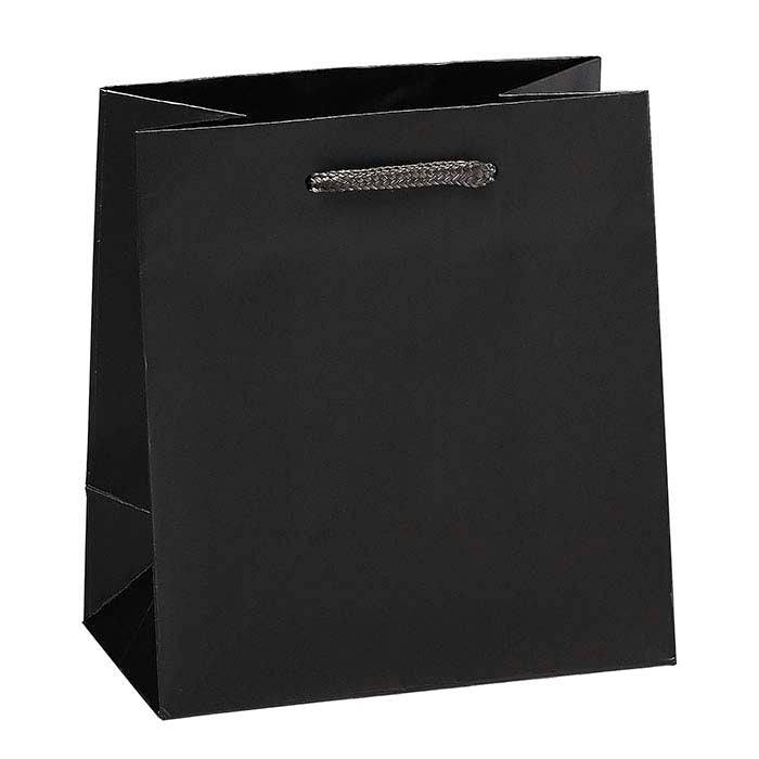 Sac Euro en papier laminé noir