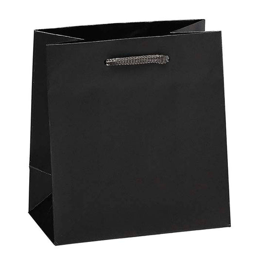 Sac Euro en papier laminé noir