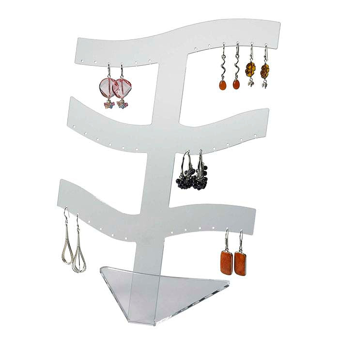Espositore per Orecchini a Forma di Albero in Acrilico Trasparente