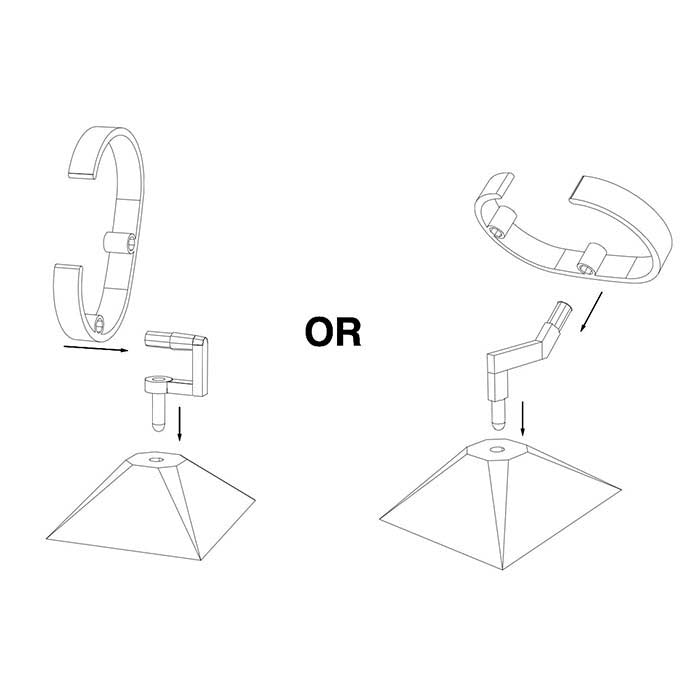 Clear Acrylic Adjustable Watch Display