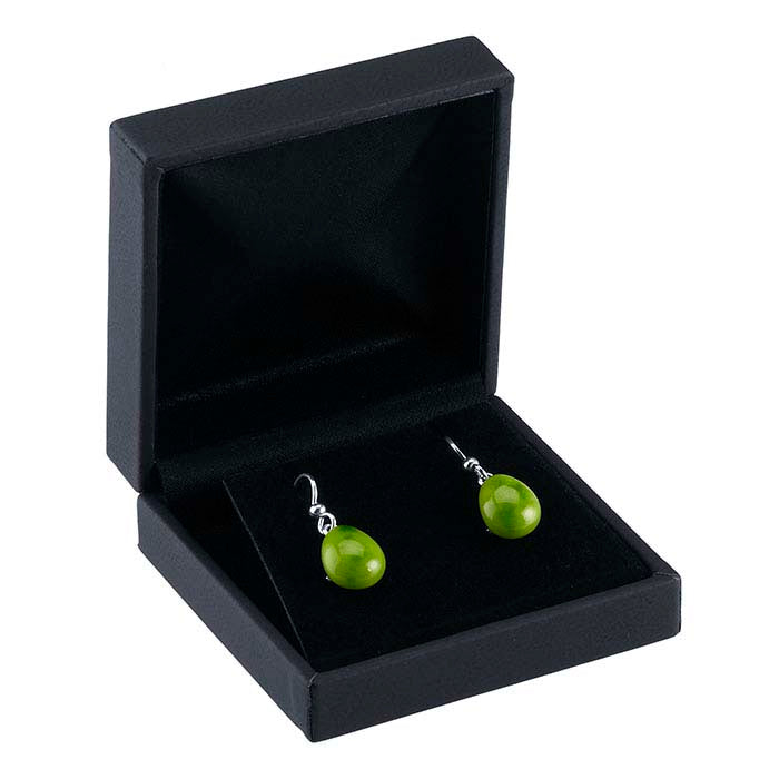 Black Leatherette Midnight Collection Earring Gift Box