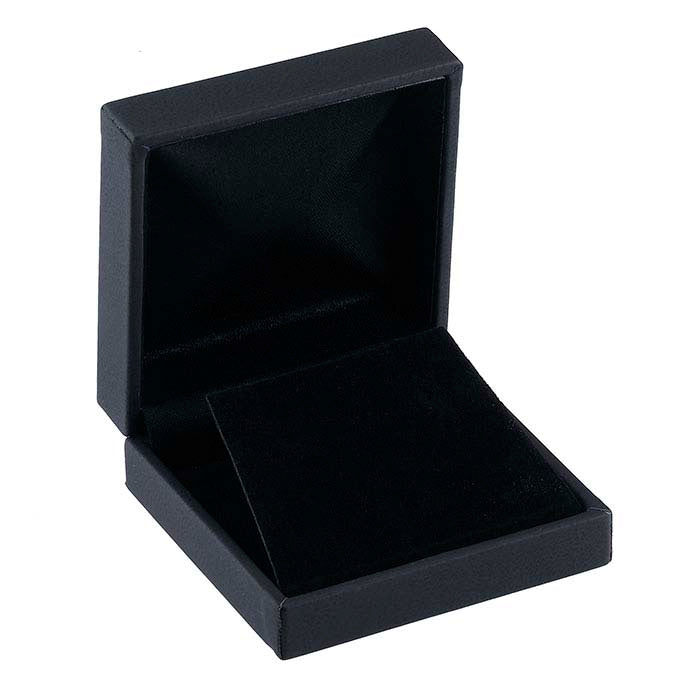 Black Leatherette Midnight Collection Earring Gift Box