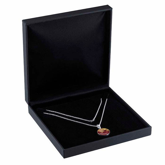 Black Leatherette Midnight Collection Necklace Gift Box
