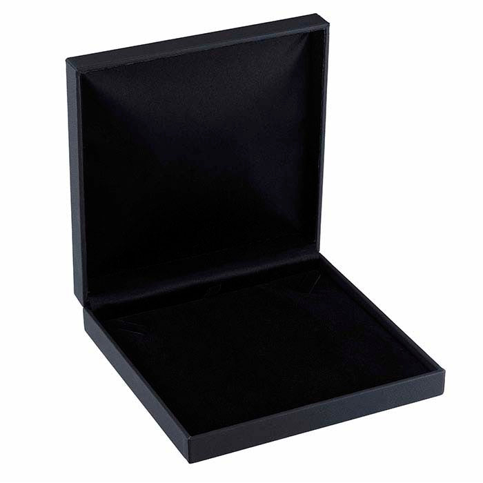 Black Leatherette Midnight Collection Necklace Gift Box