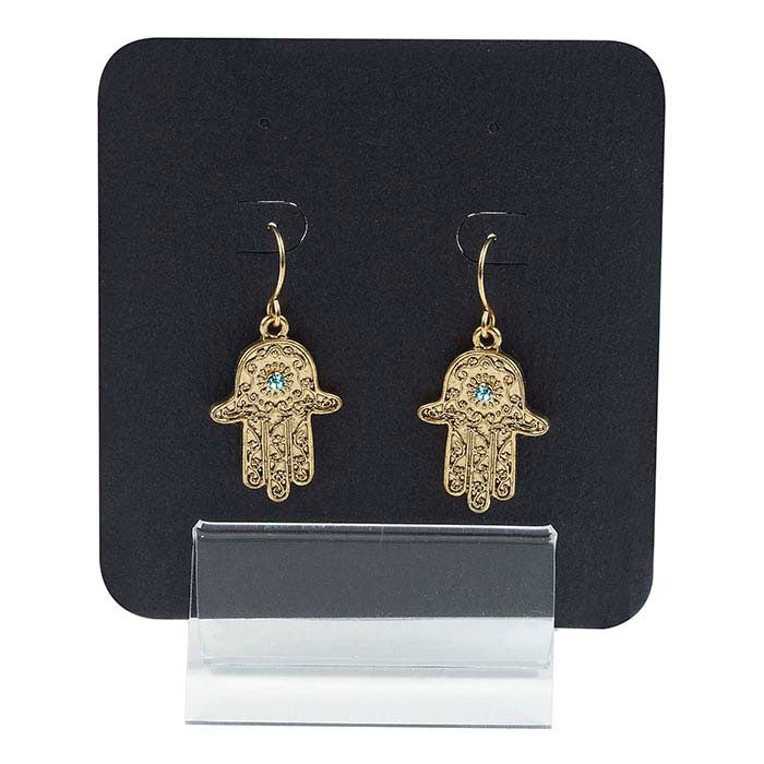 Clear Acrylic Pinch-Slot Jewelry Card Holder