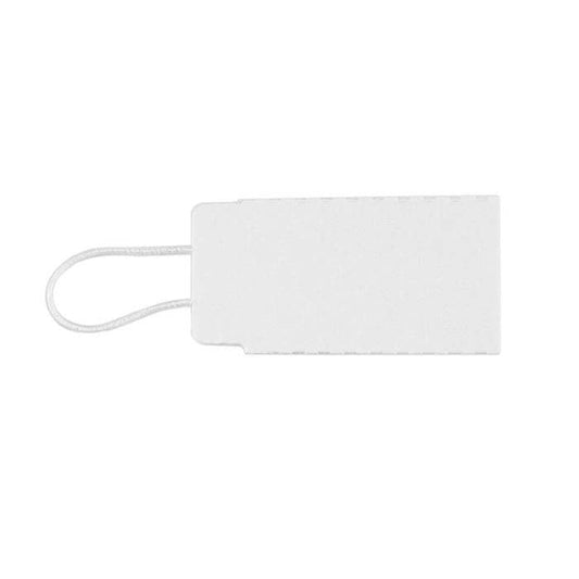 White Elastic String Tag