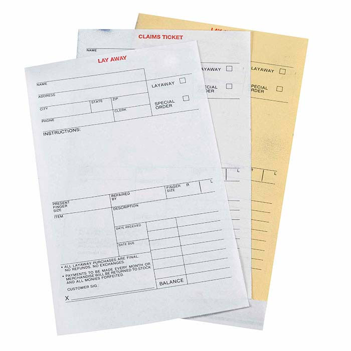 Layaway Ticket, Unnumbered