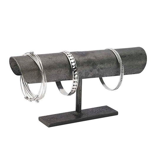 Artisan Metal Half-Round Bar Bracelet Display
