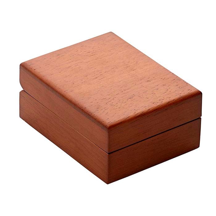 Brown Matte Hardwood Pendant or Earring Gift Box