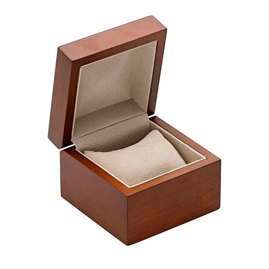 Brown Matte Hardwood Bracelet or Watch Gift Box